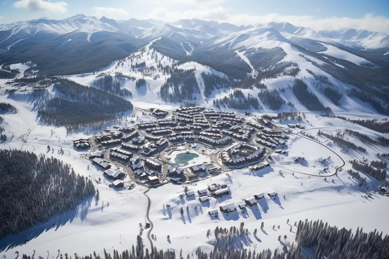 Vista Aérea Animada de Breckenridge