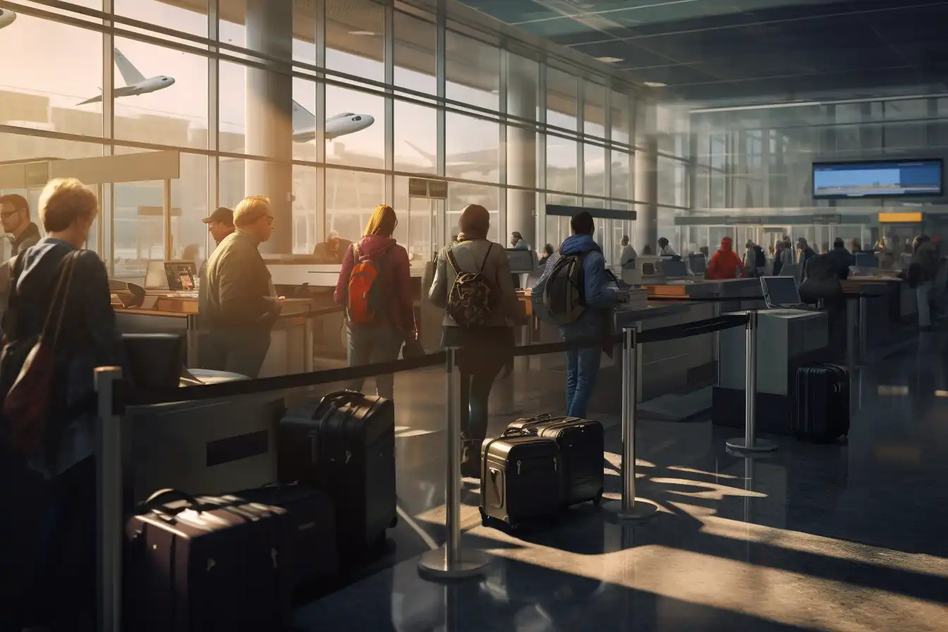 Passenger Check-in at Eagle Colorado Airport