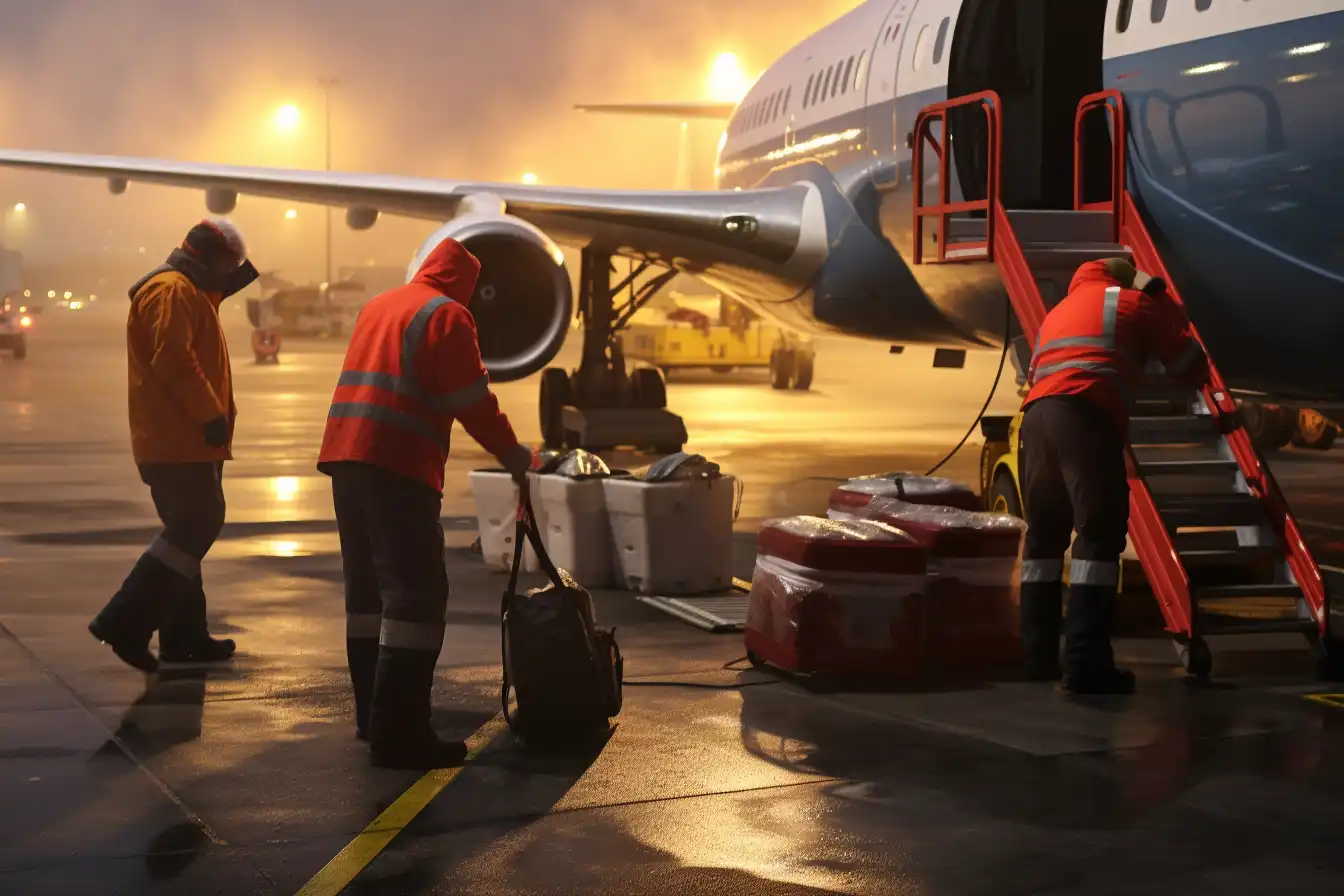 Manipuladores de Equipaje Nocturnos en el Aeropuerto ABQ