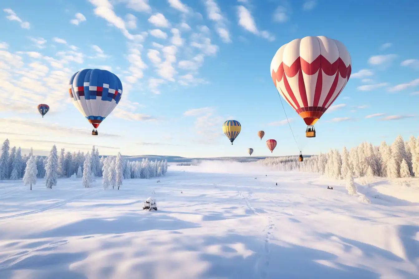 Globos Aerostáticos en Invierno en Nuevo México